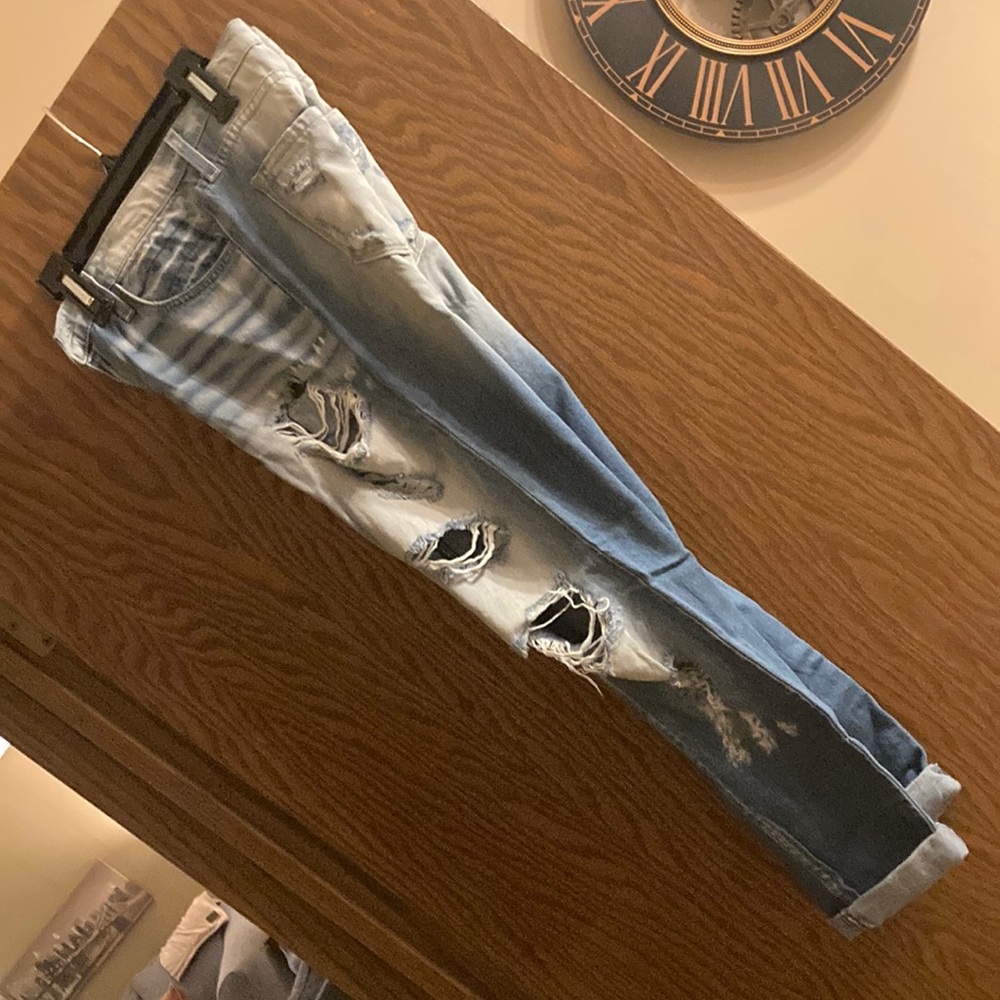 KanCan Blue Distressed Boyfriend Jeans